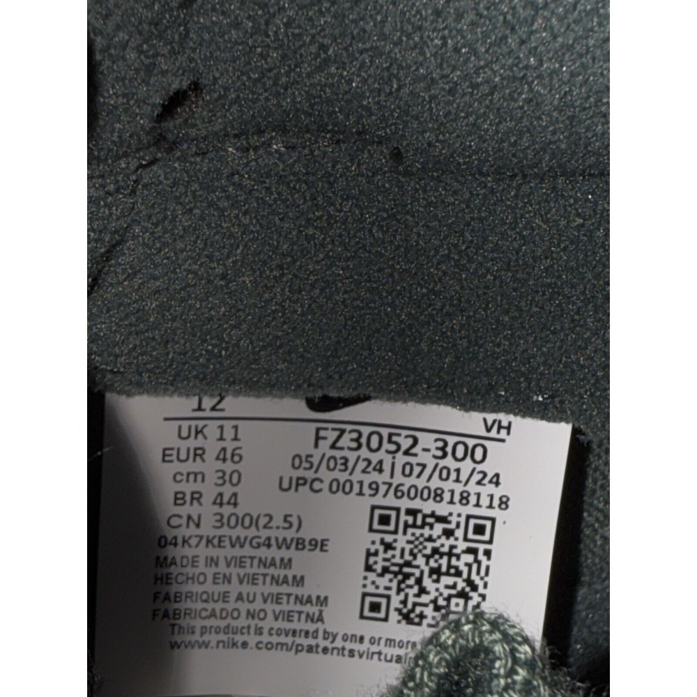 Nike Dunk Low Retro SE Vintage Green/Black-Denim Turq (FZ3052-300) Size 12 - Picture 11 of 14
